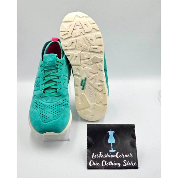 New Balance Women's Teal Blue Suede 580 Deconstructed Running Shoes Size 9 2489 - Picture 3 of 16